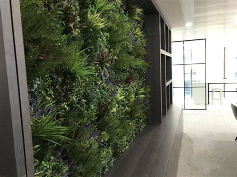 Artificial Green Wall Installation Completed In London For A Luxury