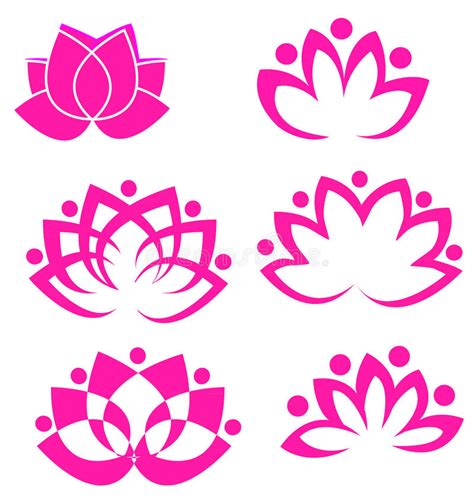 Logotipo De Lotus Diseño Del Vector Del Logotipo De Las Flores De Loto
