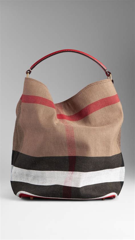 Medium Brit Check Hobo Bag Burberry Tote Bags Weekender Bags