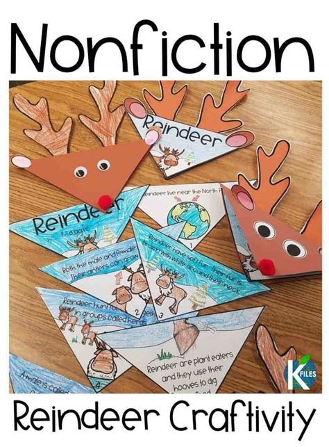 Nonfiction Reindeer Craft Christmas Kindergarten Reindeer Writing