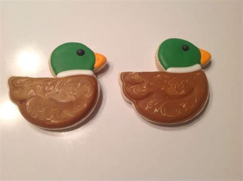 Mallard Ducks Decorated Sugar Cookies By I Am The Cookie Lady Duck Cookies Sugar Cookies