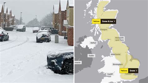 Heavy Snow Could Hit Many Areas Of England And Scotland Met Office