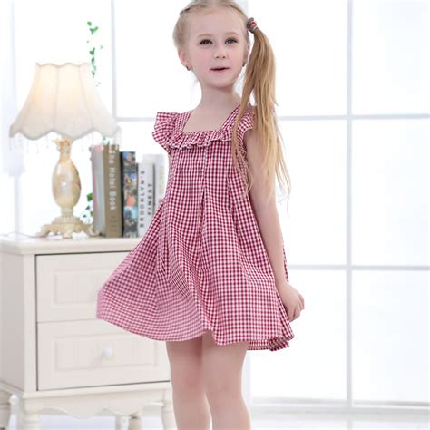 Wholesale Summer New Model Little Girls Cotton Dress For Children Buy