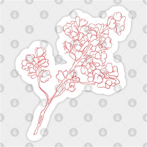 Sakura Branch Sakura Blossom Sticker Teepublic