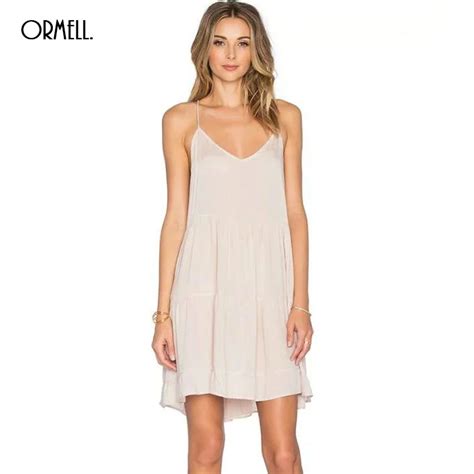 new cotton backless sleeveless cami dresses women comfort causal wear sexy spaghetti solid v