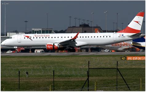 Osaua Austrian Airlines Embraer 190 Oe Lwg Manchester Air Flickr