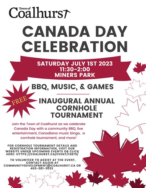 canada day 2023 celebration town of coalhurst