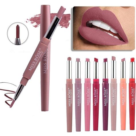 Missrose 2 In 1 Waterproof Matte Lipstick Makeup Cosmetics Lip Gloss