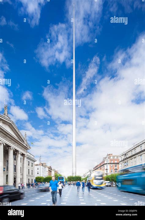 The Spire And Gpo Oconnell Street Dublin Ireland Architectural