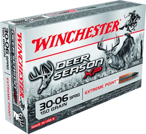 Winchester Deer Season Xp Rifle Ammo 30 06 Spr Extreme Point Polymer