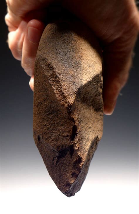 African Oldowan Pebble Chopper Tool Artifact Lower Paleolithic Tools Africa