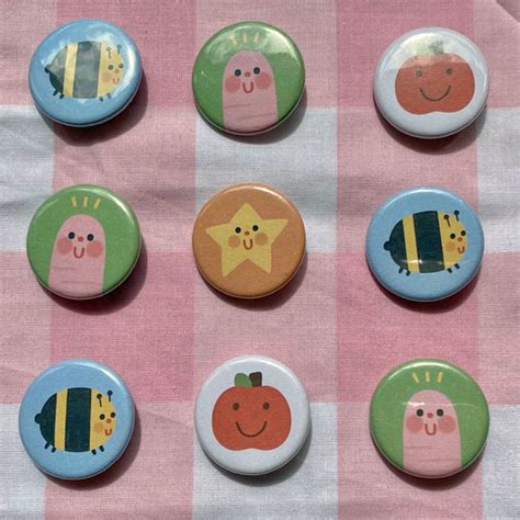 Cute Badges And Buttons Super Cute Kawaii