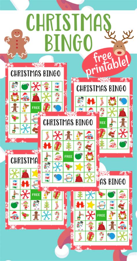 10 Free Printable Christmas Bingo Games Fun Squared