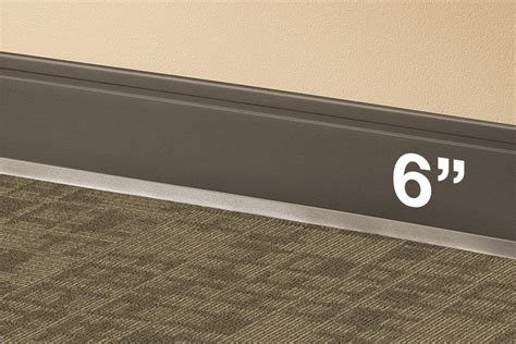 6 Inch Vinyl Cove Base Rubber Baseboard Commercial Trim Molding