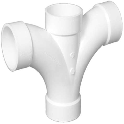Shop Charlotte Pipe Pvc Schedule 40 Double Fixture Fitting At