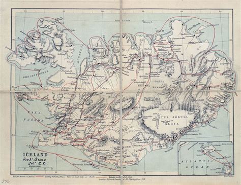 large detailed old map of iceland iceland large detailed old map maps of all