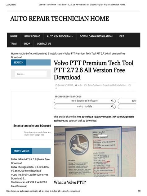 Idm serial key permits the user to schedule. Volvo PTT Premium Tech Tool PTT 2.7 2.6 All Version Free ...