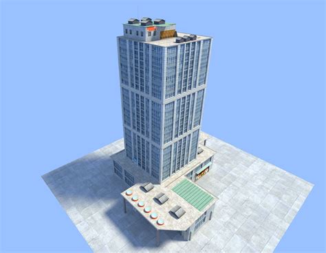 City Skyscraper 3d Model Cgtrader