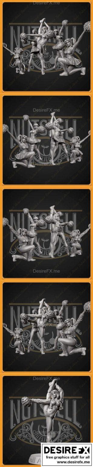 Desire FX 3d Models Nutshell Atelier Cheerleader 3D Print Model STL
