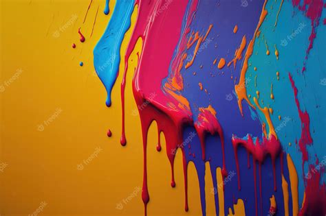 Premium Photo Dripping Paint Glob Art Resource