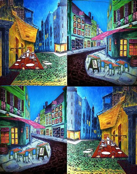 Paris Cafe Scene Painting By Irving Starr Fine Art America