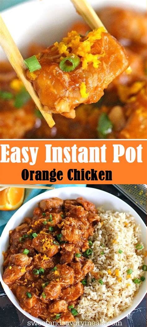 Easy Instant Pot Orange Chicken Delish Food