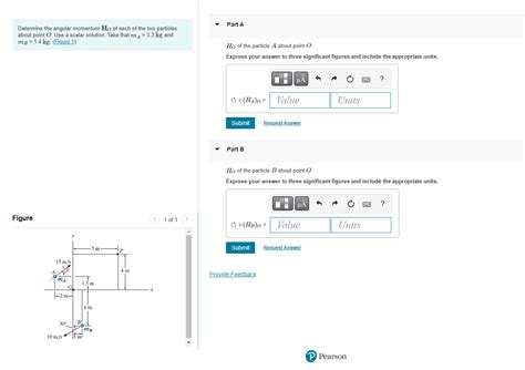 Solved Determine The Angular Momentum HO Of Each Of The Two Chegg Com