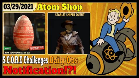Fallout 76 Atomic Shop Offers 4th Free Easter Egg And Starlet Sniper
