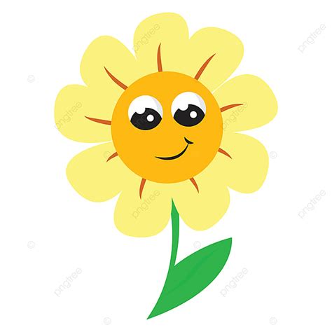 Smiling Sunflower Clipart Png Images A Smiling Sunflower Vector Or