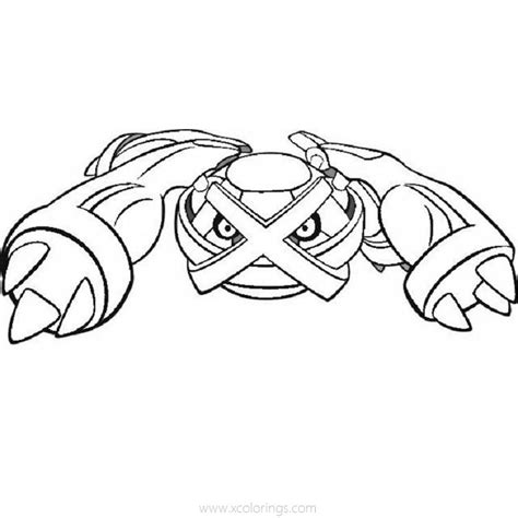 Metagross Pokemon Coloring Pages - XColorings.com
