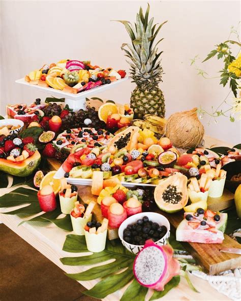 Obsessed With This Stunning Tropical Fruit Grazing Table Alfresko