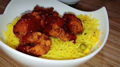 Kfc Chicken Hot Shots With Arabian Rice Recipe Youtube