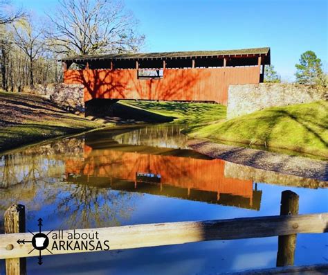 This Beautiful Covered Bridge In North Little Rock Arkansas Is Still