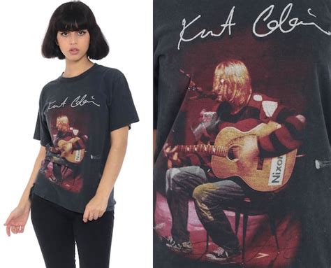 Vintage Kurt Cobain Shirt Nirvana Tshirt Distressed B Gem
