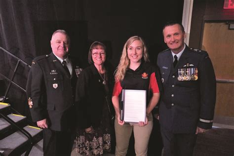 Cadet Corner Ontario Cadet Wins Top Bursary And Named Canadas