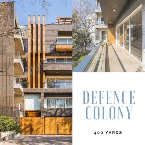 Property In Defence Colony 400 Yards Corner Park Facing Flat