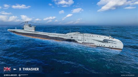 World Of Warships Supertest British Tier X Submarine Thrasher