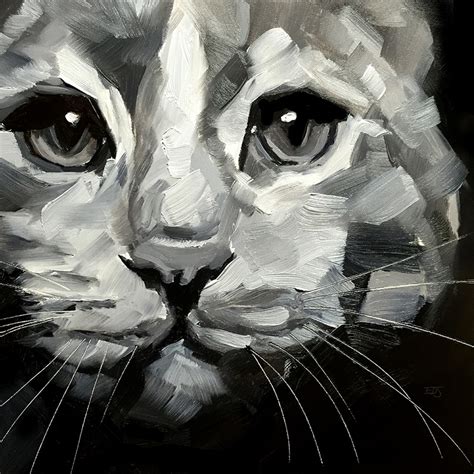 Cat Study An Art Print By Elizabeth Johnston Inprnt