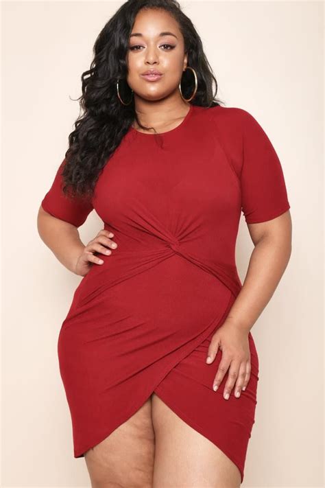 Keep Those Heads Turning With This Plus Size Mini Dress Features A