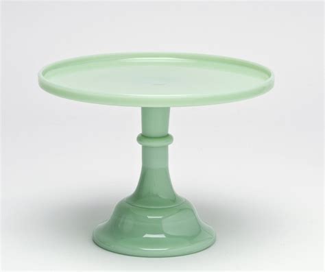 Jadeite 12 Glass Cake Stand Made In The Usa By Mosser