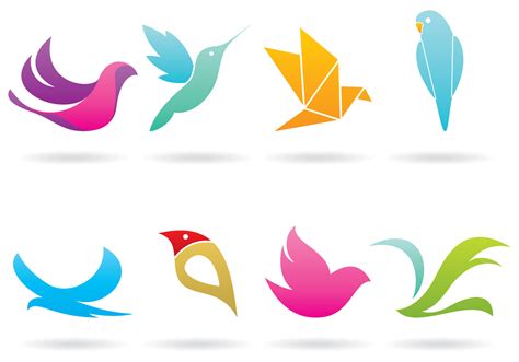 Colorful Bird Logo Vectors Download Free Vectors