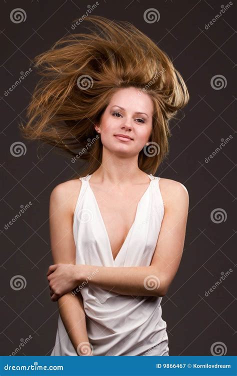 Flying Hair Stock Image Image Of Body Desire Female 9866467
