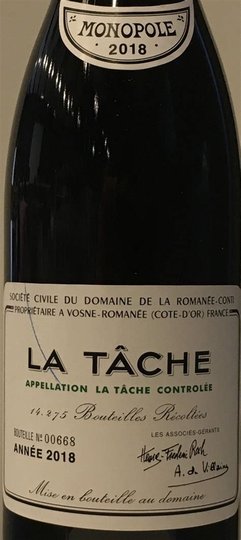 Domaine De La Romanee Conti La Tache 2018 The Wine Feed