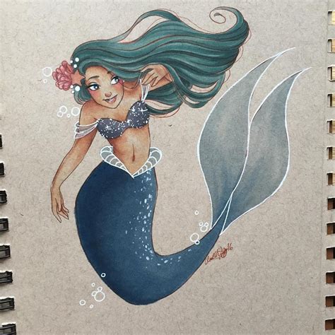 Finished This Little Lady For Day 15 Of Mermay Shell Be Going Home To