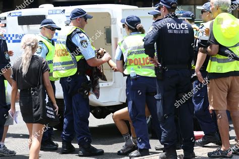 Police Arrest Naked Woman Protester End Editorial Stock Photo Stock