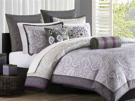 Echo Design Marrakesh Full Comforter Set Purple Grey