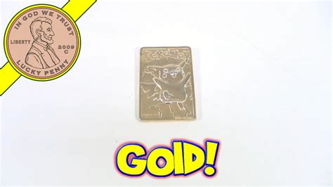 Best match ending newest most bids. Pokemon 23K Gold Plated Limited Edition Trading Card Pikachu, 1999 Nintendo - YouTube