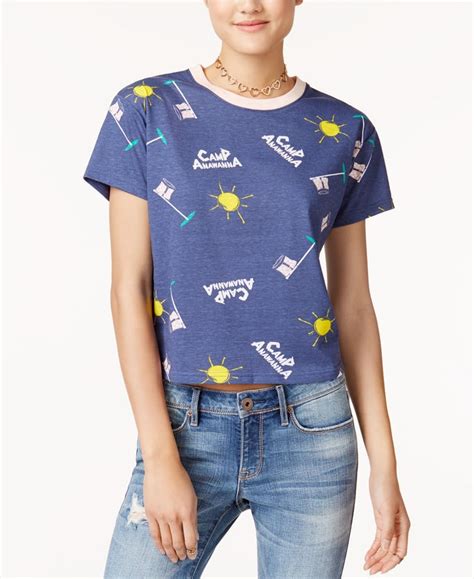 Camp Anawanna Print Crop T Shirt 29 90s Nickelodeon Clothing Line Popsugar Love And Sex