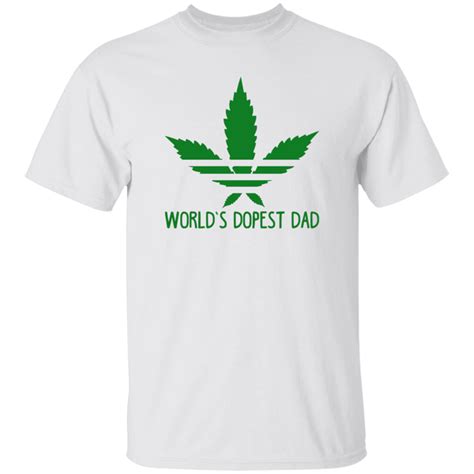 Worlds Dopest Dad T Shirt Stoner Merch