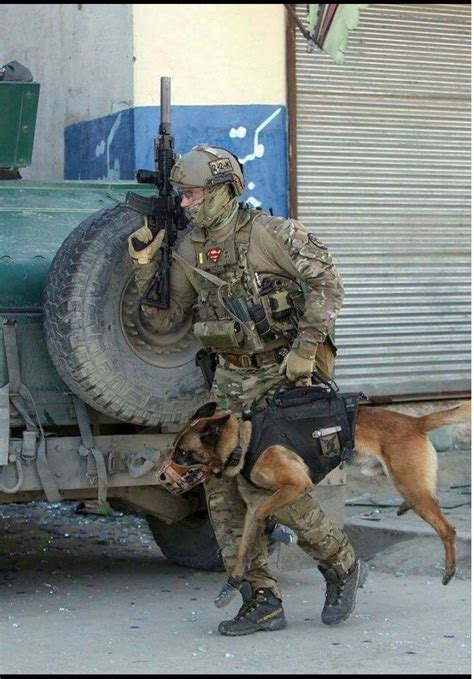 Military A War K9 And Handler Heroes And God Bless You Quotes